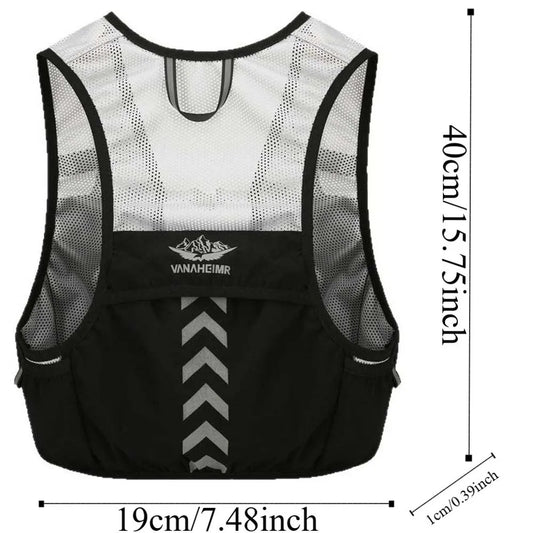 Reflective Vest Bag – High-Visibility Night Running & Cycling | Breathable Mesh