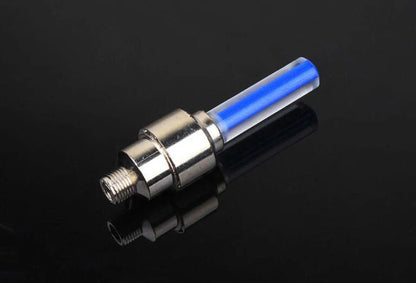 ฝาครอบจุ๊บลมยาง LED สำหรับรถจักร – ไฟล้อเรืองแสงเปิดใช้งานด้วยการเคลื่อนไหว มี 4 สี