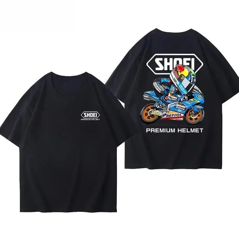 Motorcycle Racing Print T-Shirt – Breathable Quick Dry S–4XL