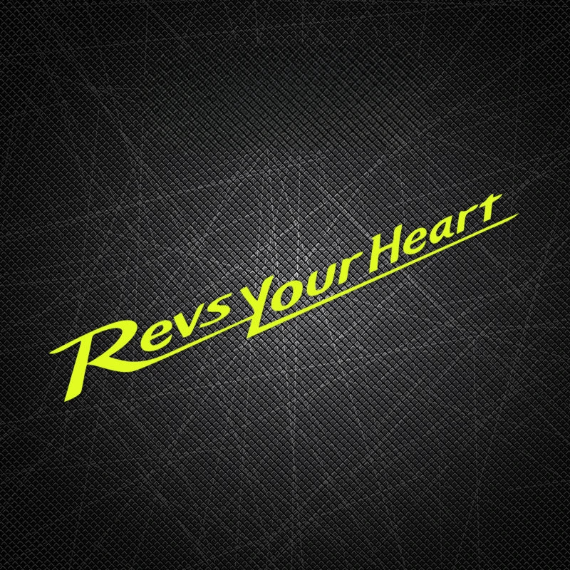 Revs Your Heart Motorcycle Sticker – Waterproof PVC Decal