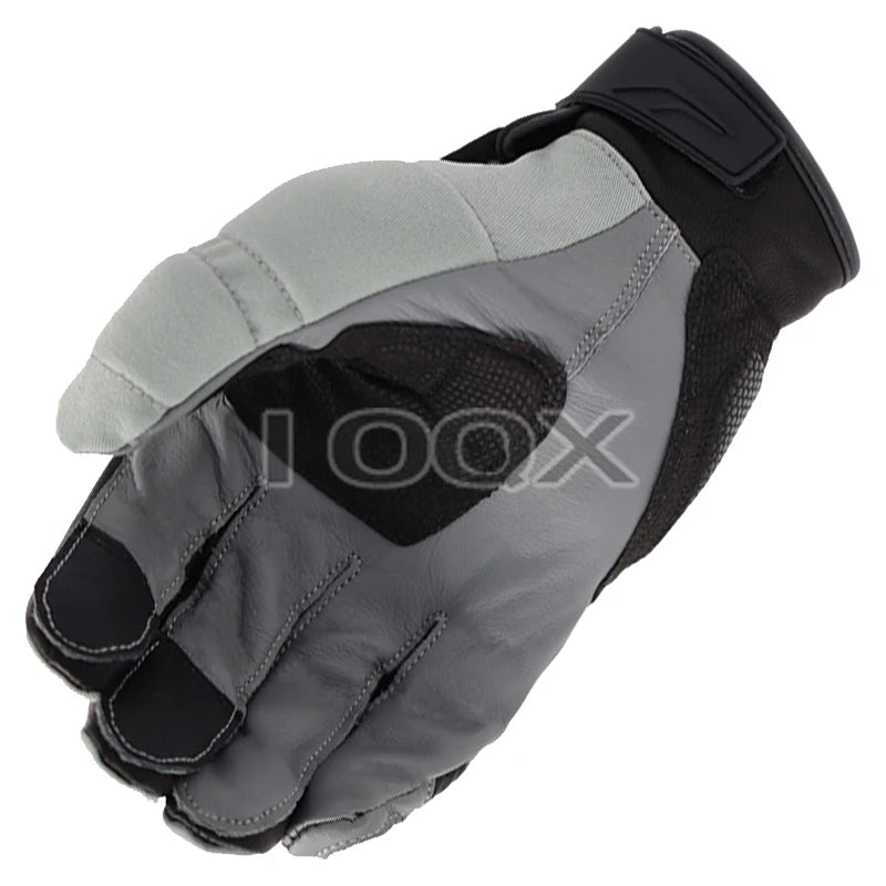 Full-Finger Motorcycle Rally Leather Gloves – Unisex, M–XXL