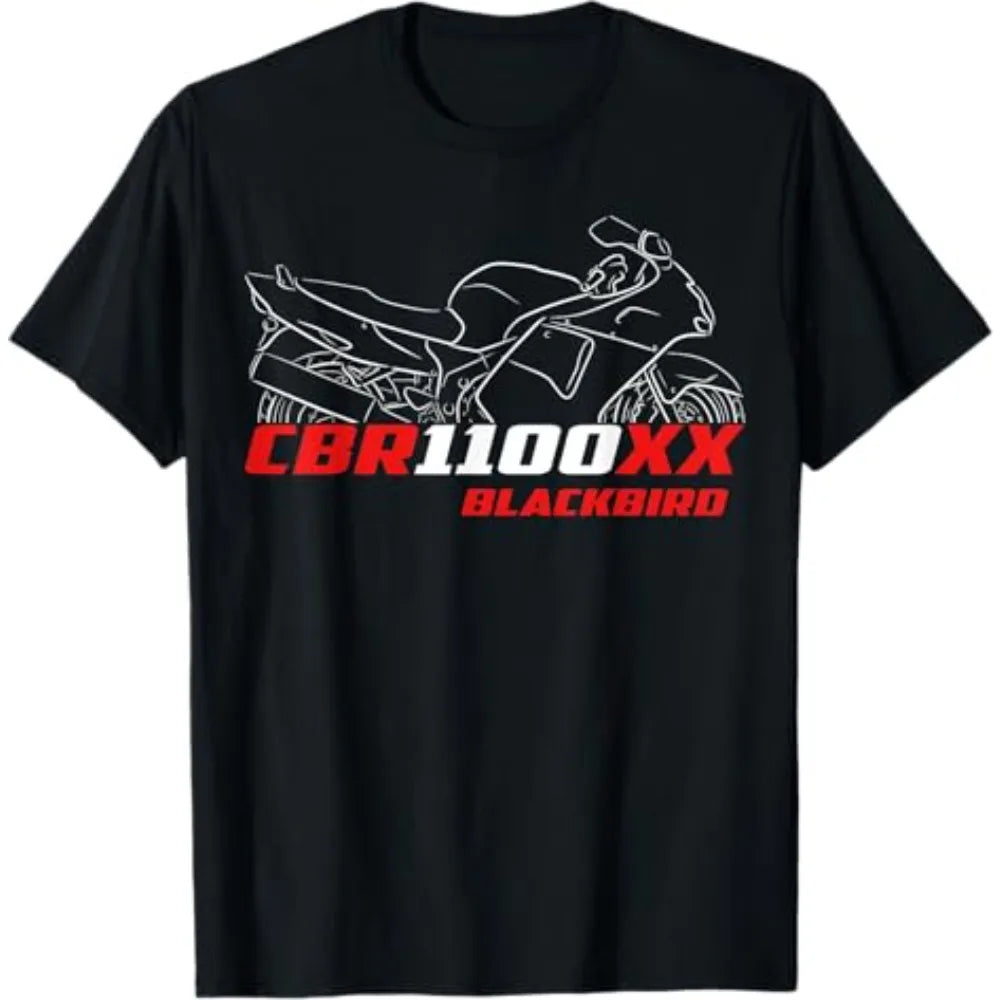 Motorcycle Racing Graphic T-Shirt — Oversized Biker Tee