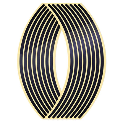 Reflective Motorcycle Wheel Rim Stripe Stickers – 16 Pcs