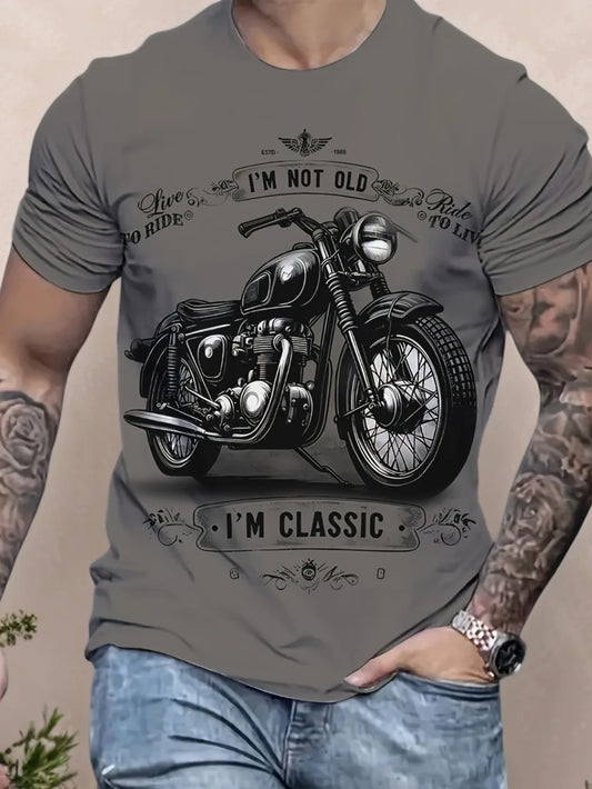 I'm Not Old I'm Classic Motorcycle Graphic T-Shirt – Retro Moto Tee
