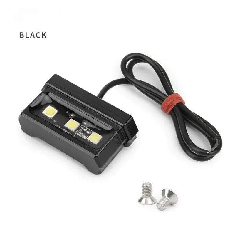 Universal LED Motorcycle License Plate Light – Waterproof Aluminum Lamp