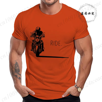 Men's Motorcycle Graphic T-Shirt | Minimalist RIDE. Biker Tee
