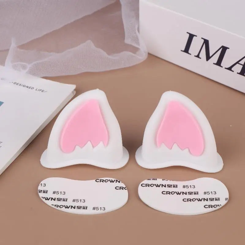 Adhesive Motorcycle Helmet Cat Ears