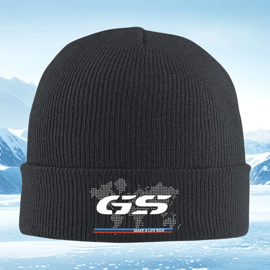 Motorcycle Rider Knit Beanie – Warm Winter Hat Unisex
