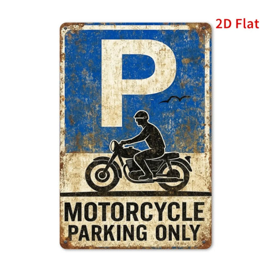 Vintage Motorcycle Metal Tin Sign – 20x30cm Retro Wall Decor