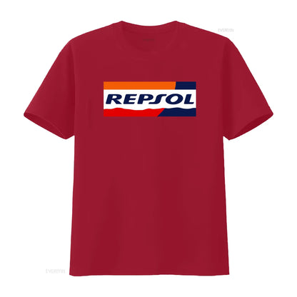Racing Livery Graphic Print Cotton T-Shirt – Unisex Moto Fan Tee