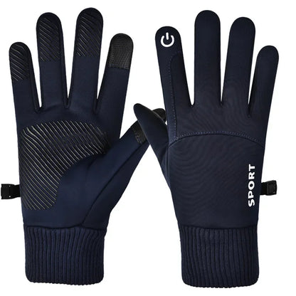 Winter Thermal Motorcycle Gloves – Fleece Waterproof Touchscreen