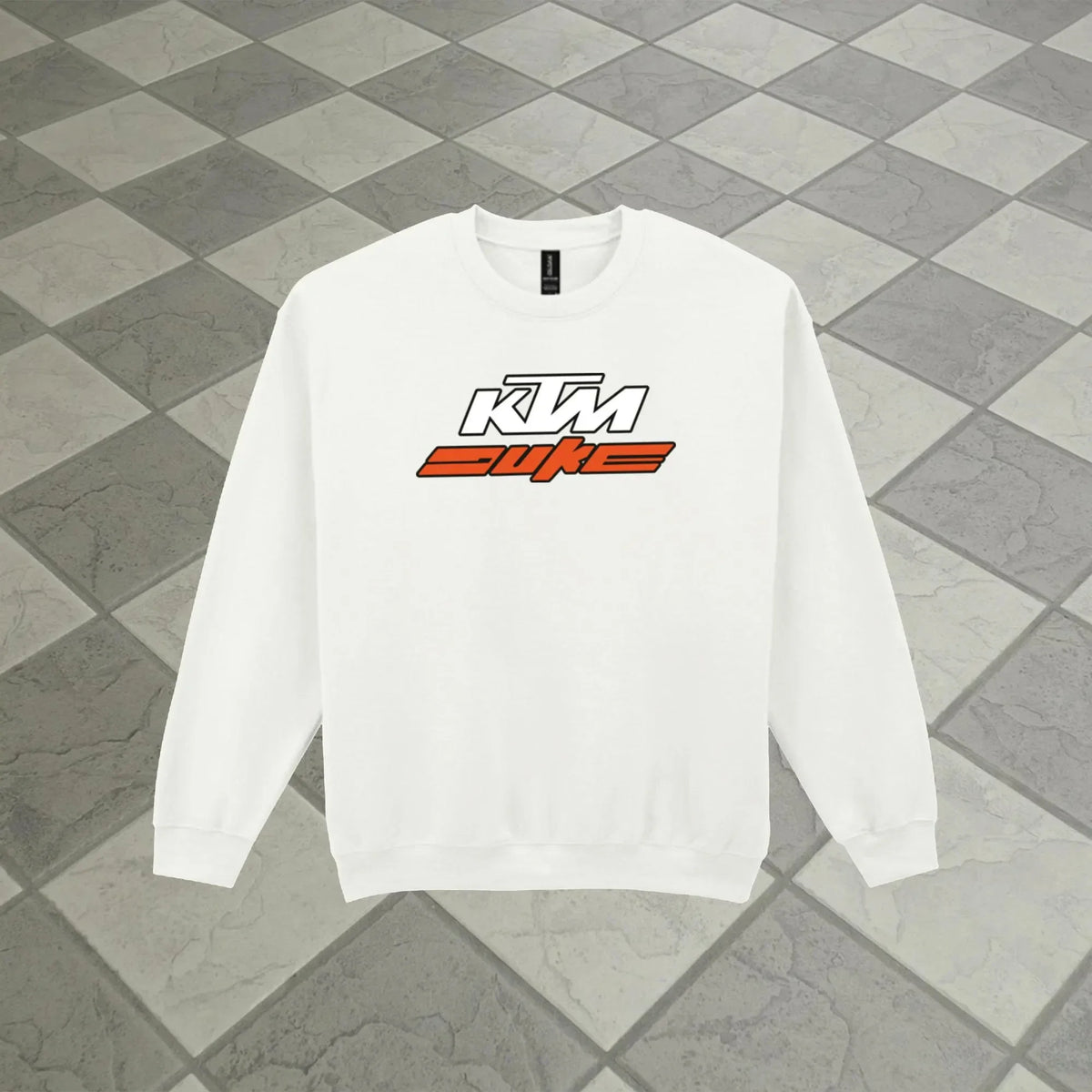 Motorcycle Graphic Sweatshirt – Fleece Crew Neck, Sizes S–XXXL