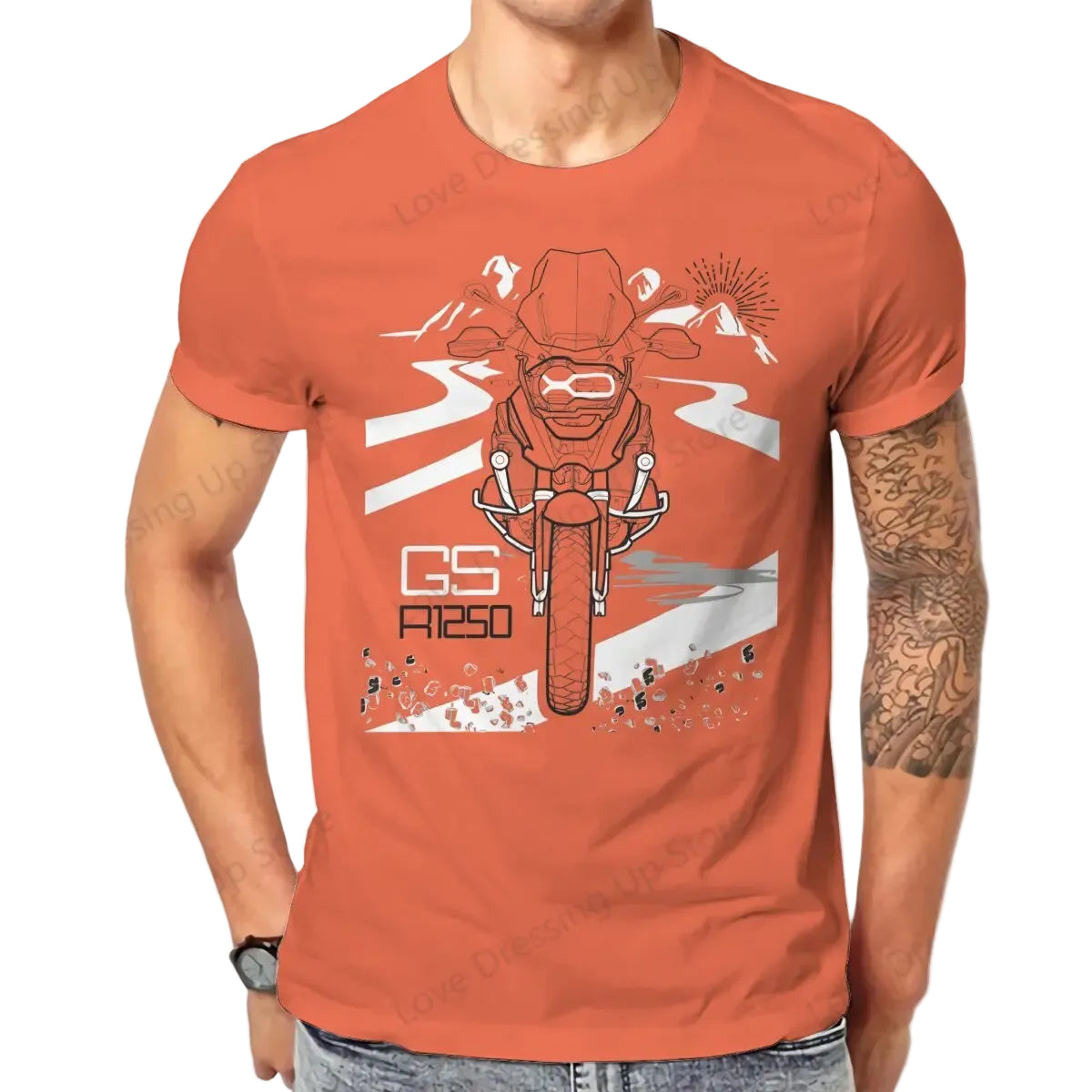 Vintage Motorcycle Graphic T-Shirt – 100% Cotton Breathable Biker Tee