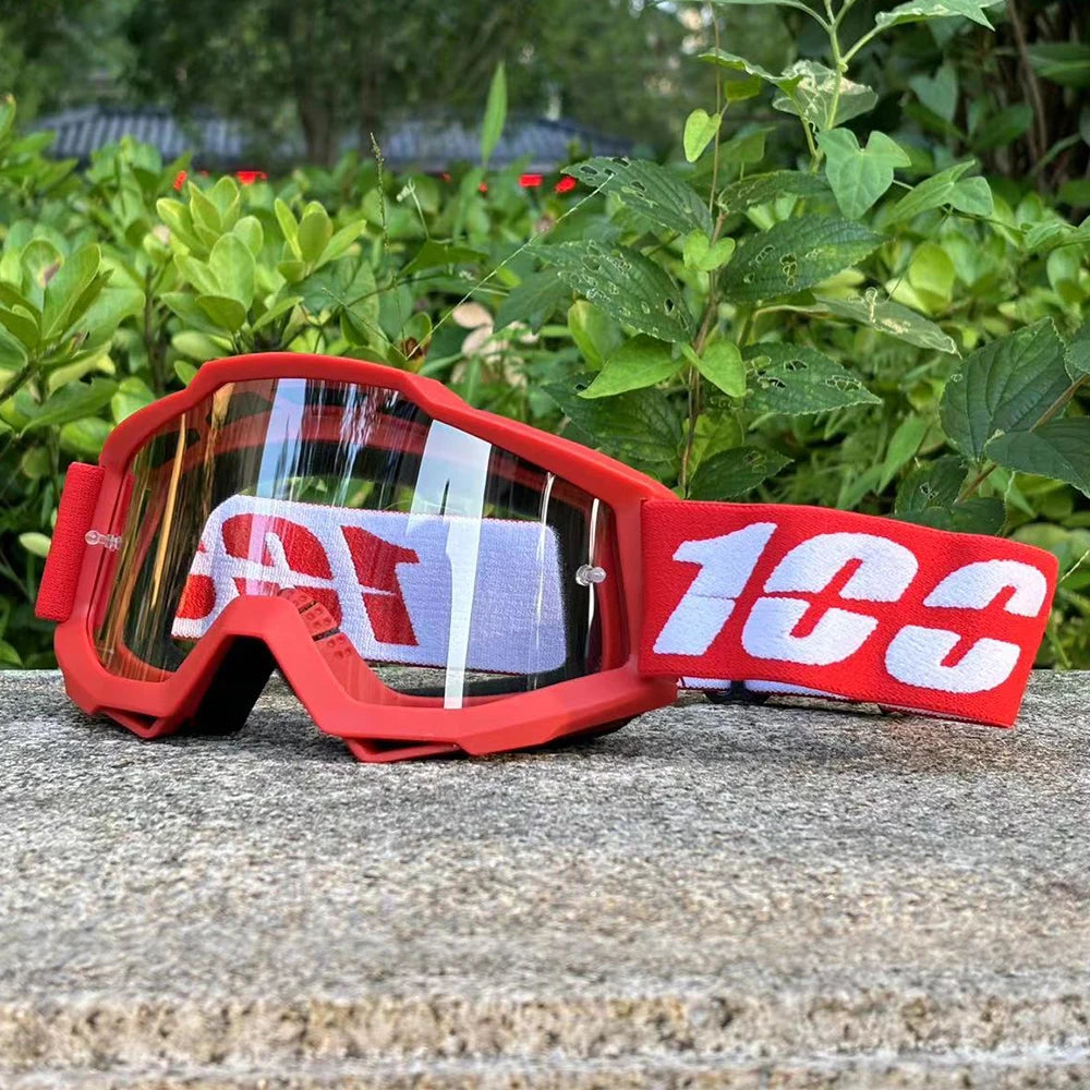 Motocross Racing Goggles – Wide View Mirrored Lens Off-Road Eyewear