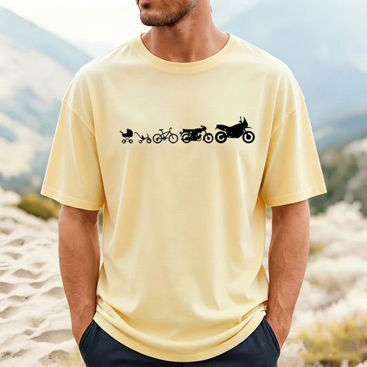 Motorcycle Motocross Graphic T-Shirt – Retro Short Sleeve Tee