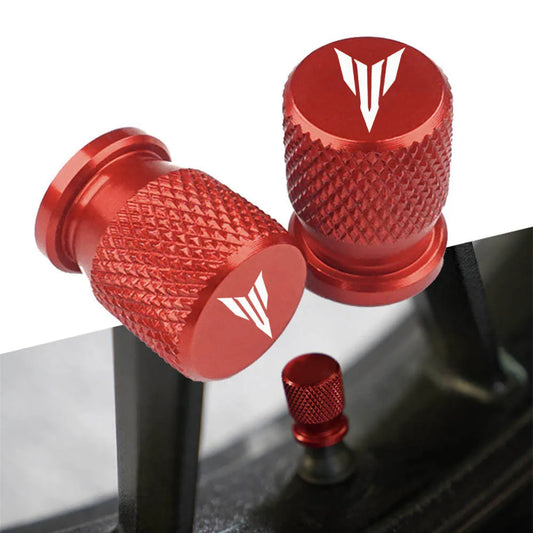 CNC Aluminum Tire Valve Stem Caps – 6 Colors | Plug & Play