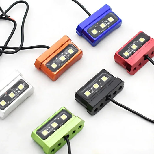 Universal LED Motorcycle License Plate Light – Waterproof Aluminum Lamp