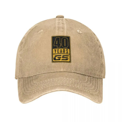Distressed Motorcycle Baseball Cap – Washed Unisex Outdoor Hat