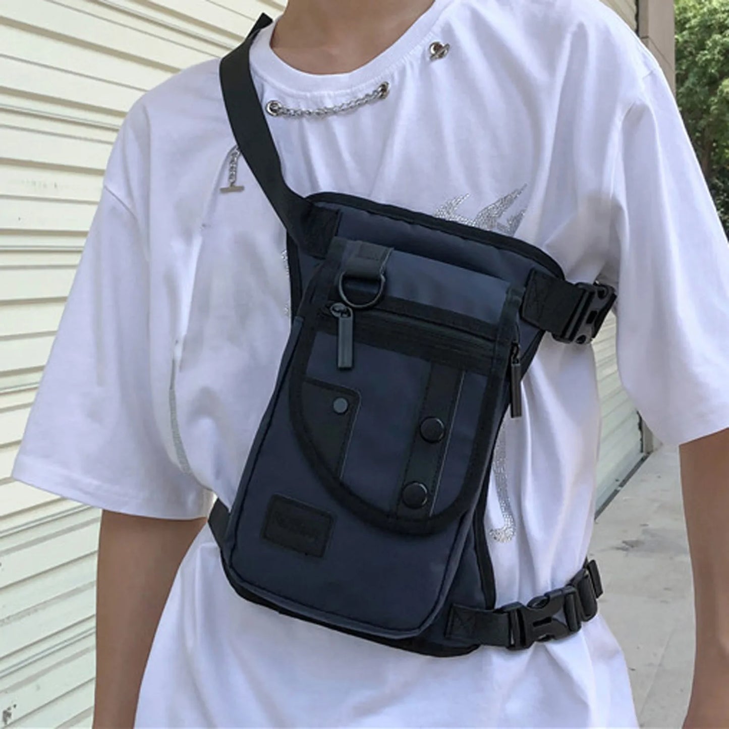 Nylon Tactical Drop Leg Bag – Multi-Pocket Hip & Thigh Pack for Riding