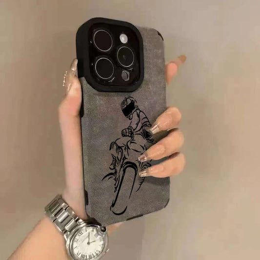 Motorcycle Rider iPhone Case – Anti-Scratch Biker Style Phone Cover