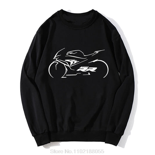 Motorcycle Pullover Sweatshirt for Riders – Fleece Moto Graphic