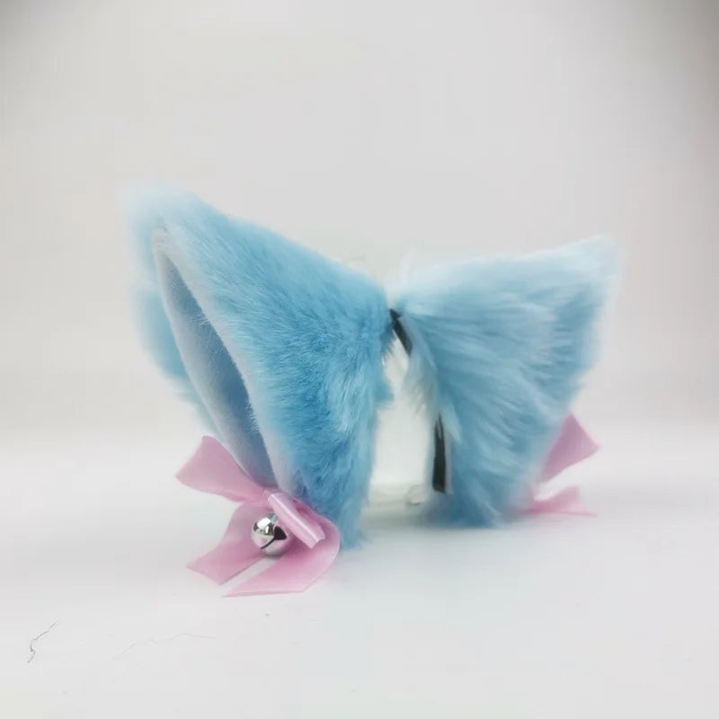 Plush Motorcycle Helmet Cat Ears