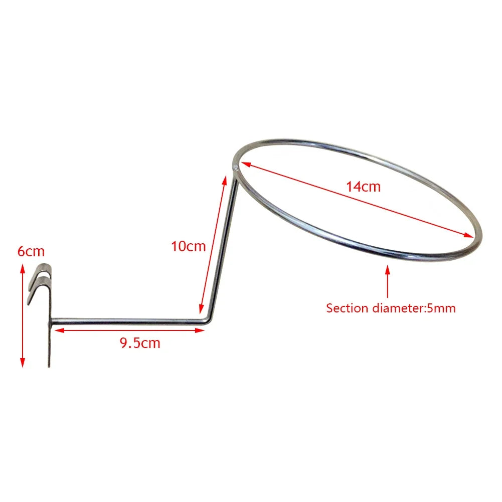 Metal Motorcycle Helmet Wall Stand – Anti-Corrosion Coated Hanger Rack