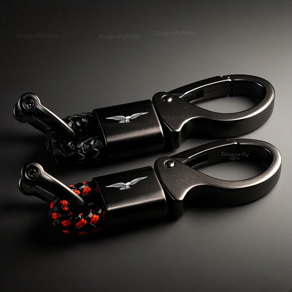 Motorcycle Zinc Alloy Keychain – Metal Key Ring Holder for Riders