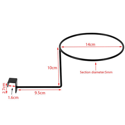Metal Motorcycle Helmet Wall Stand – Anti-Corrosion Coated Hanger Rack
