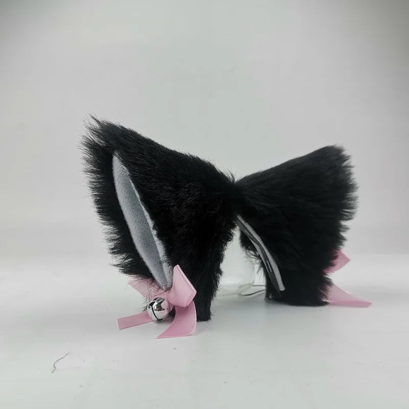Plush Motorcycle Helmet Cat Ears