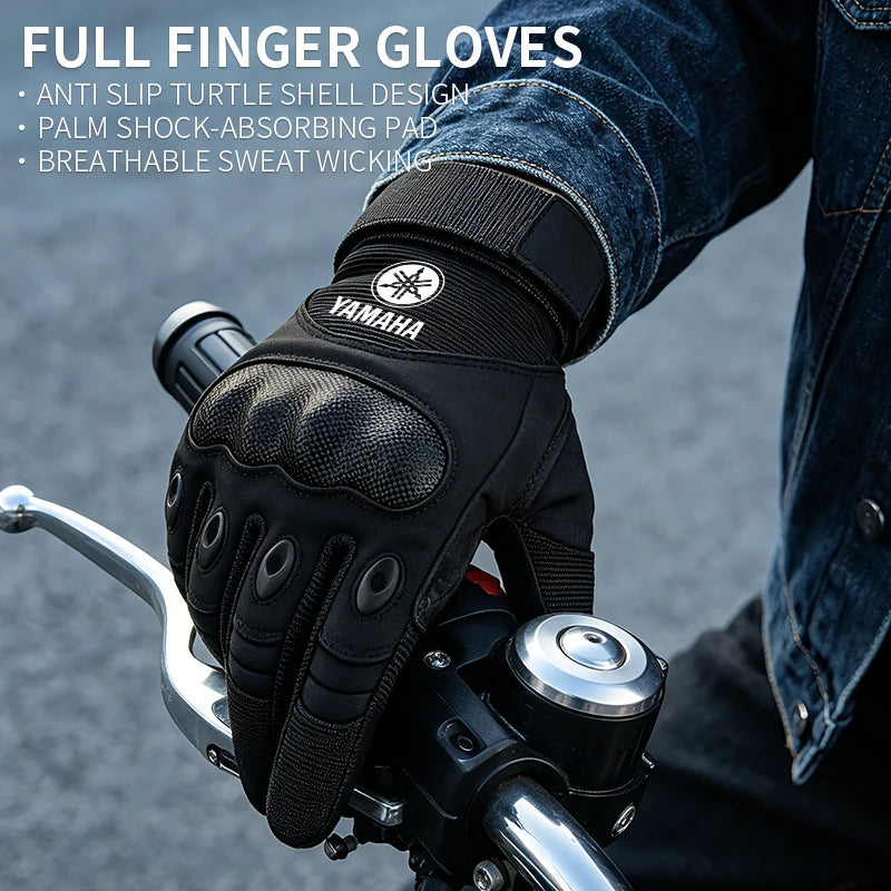 Motorcycle Riding Gloves – Touchscreen Half & Full Finger, L/XL