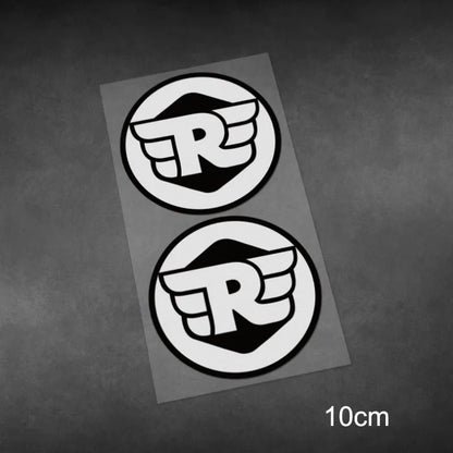 Retro Waterproof Reflective Motorcycle Stickers – 2Pcs Decals for Fuel Tank, Helmet & Fender