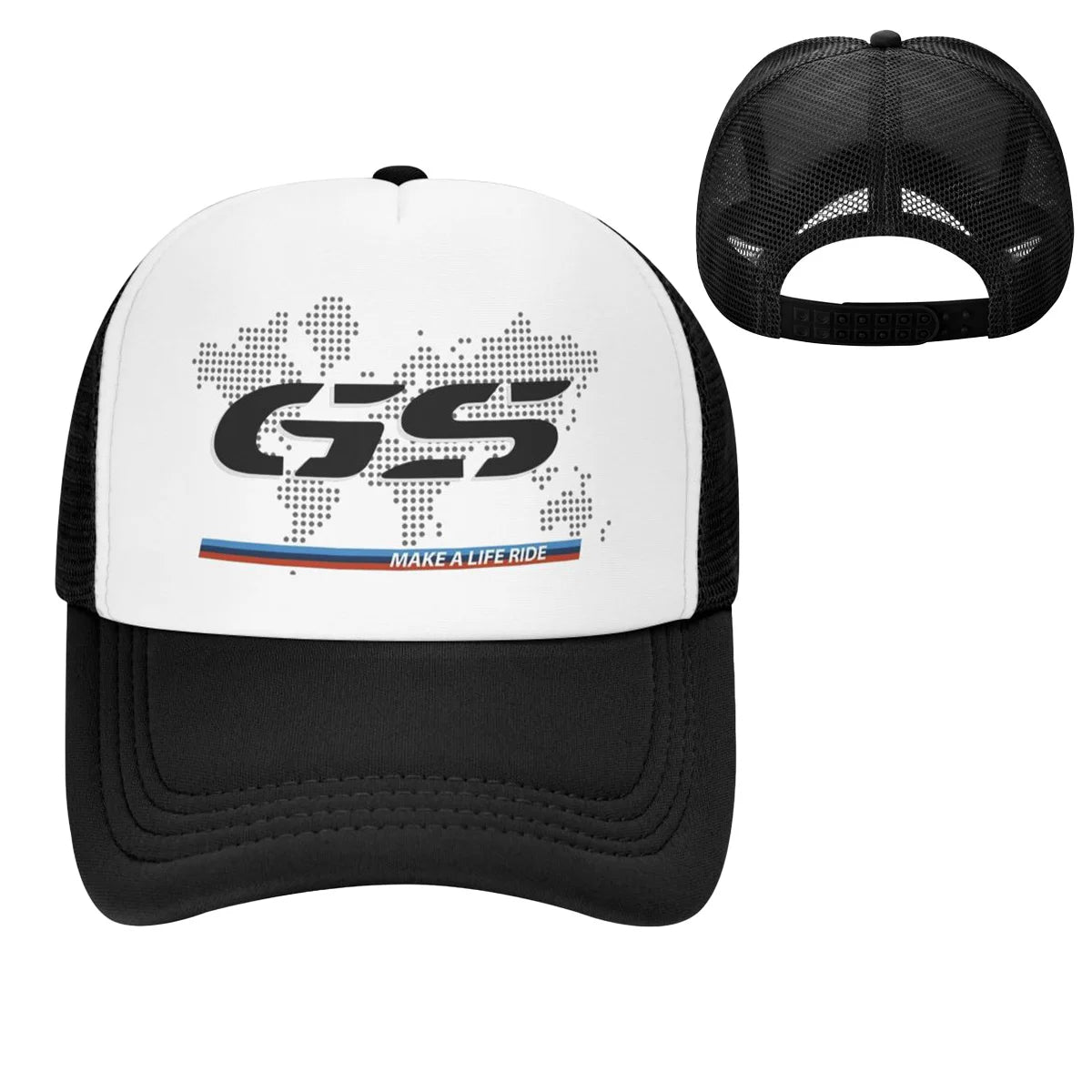 Motorcycle Trucker Hat — Breathable Mesh Baseball Cap, 10 Styles