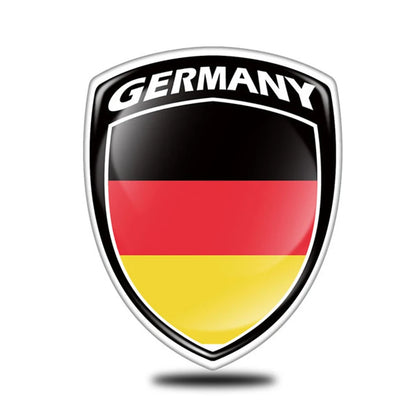 3D Reflective National Flag Sticker – Waterproof Motorcycle & Car Decal