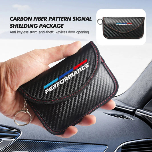 Performance Car Key RFID Blocker Pouch – Carbon Fiber Signal Blocking Wallet