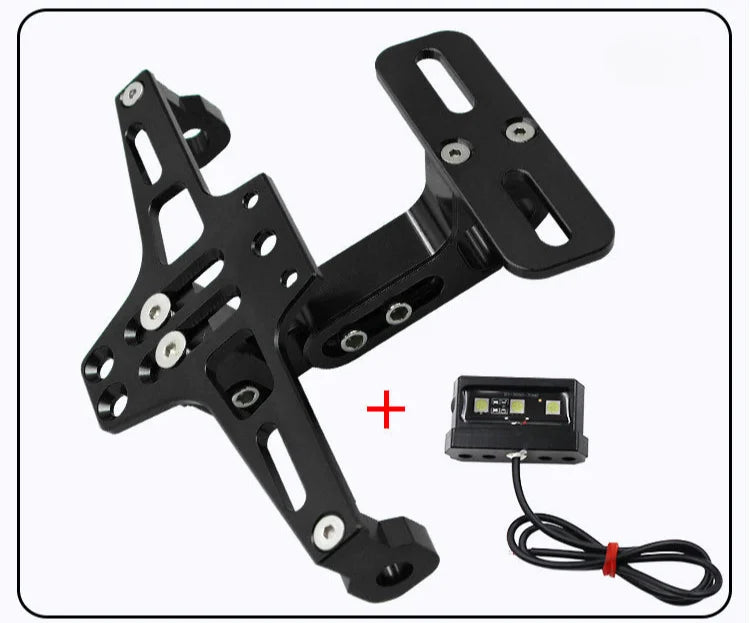 CNC Motorcycle Tail Tidy License Plate Holder with LED Light