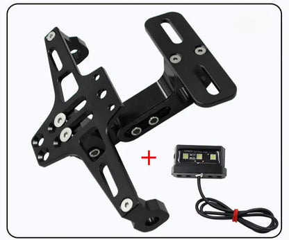 CNC Motorcycle Tail Tidy License Plate Holder with LED Light