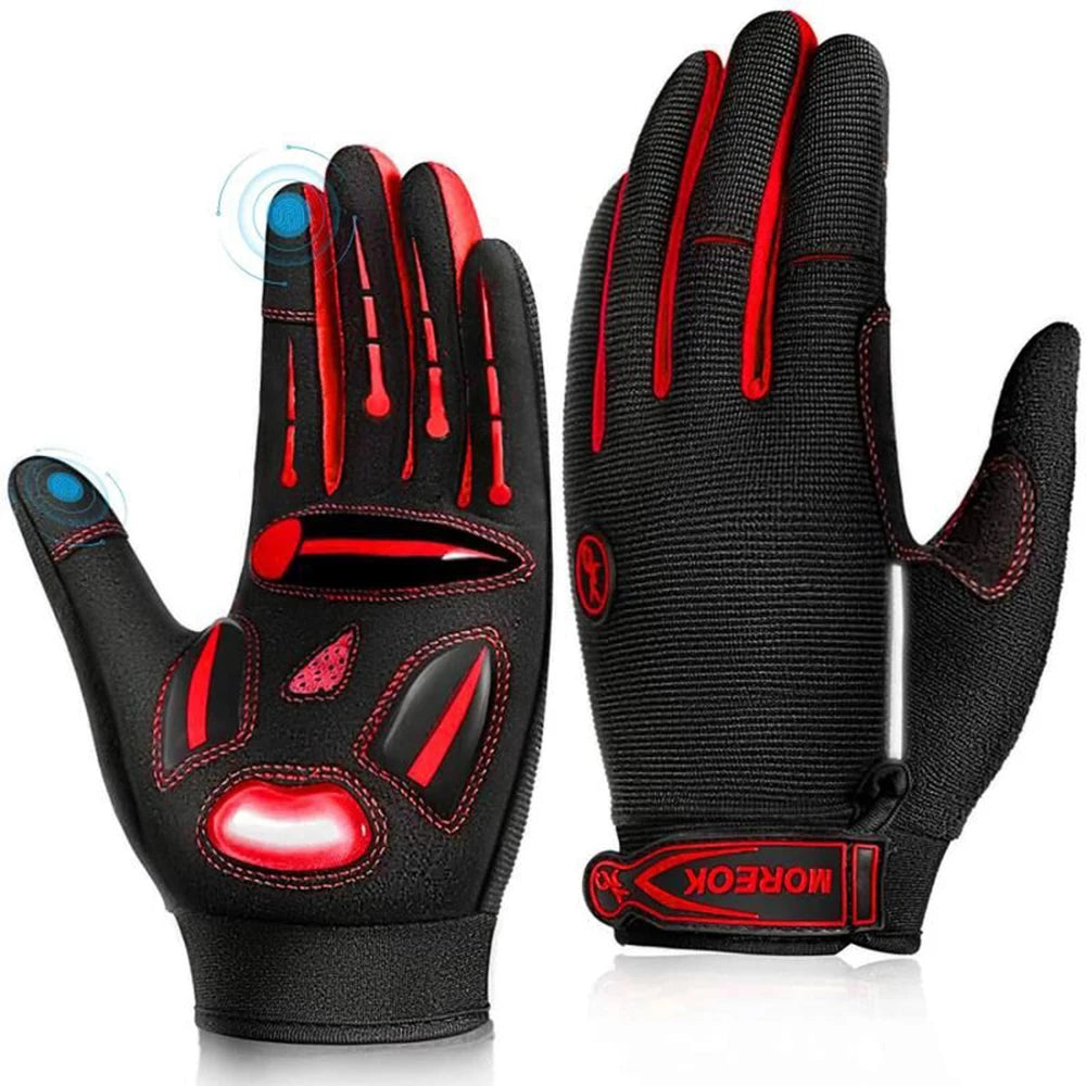 Motocross Racing Gloves – Breathable Non-Slip Touch Screen MTB Cycling Gloves