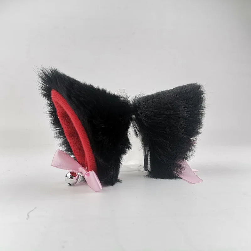 Plush Motorcycle Helmet Cat Ears