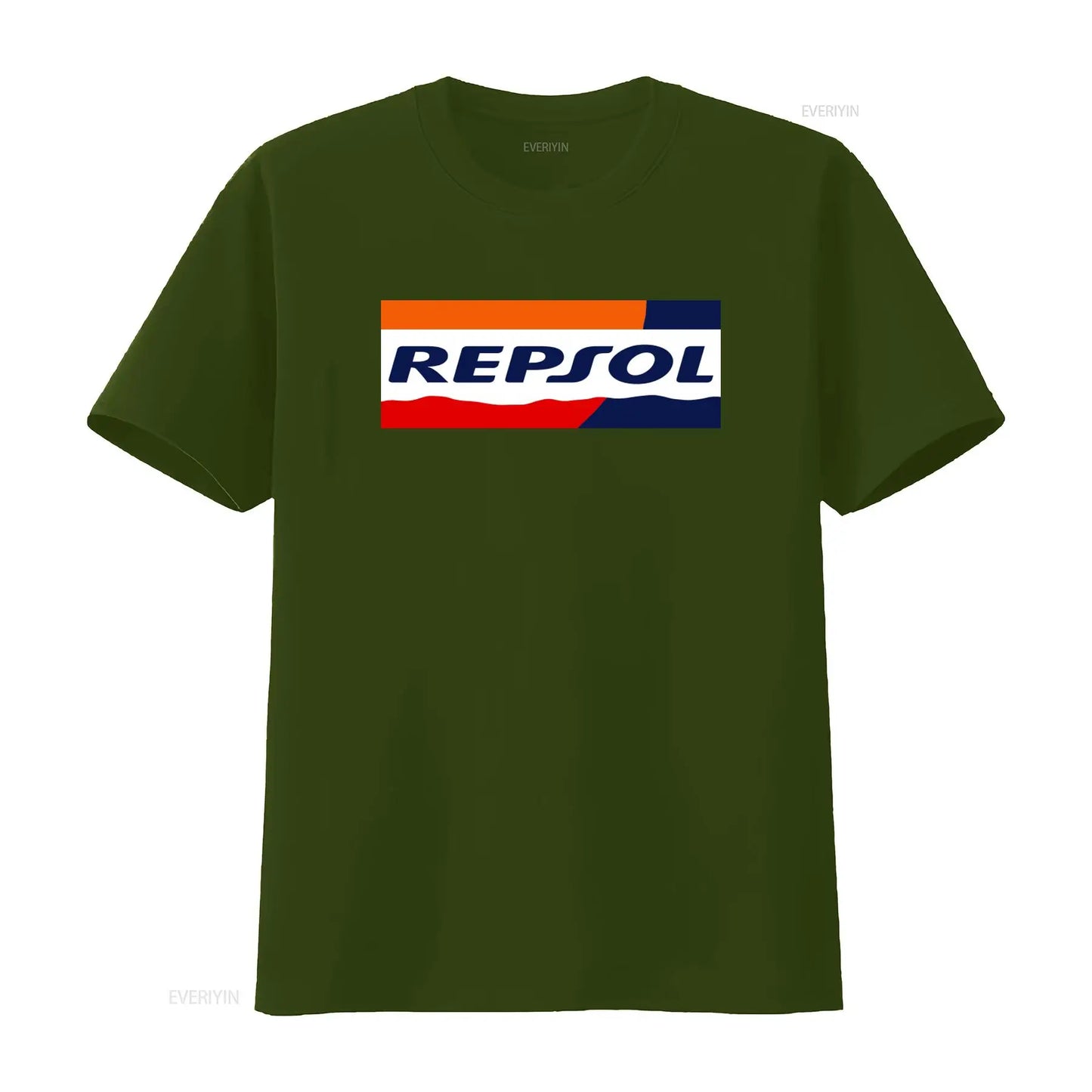 Racing Livery Graphic Print Cotton T-Shirt – Unisex Moto Fan Tee