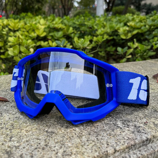 Motocross Racing Goggles – Wide View Mirrored Lens Off-Road Eyewear