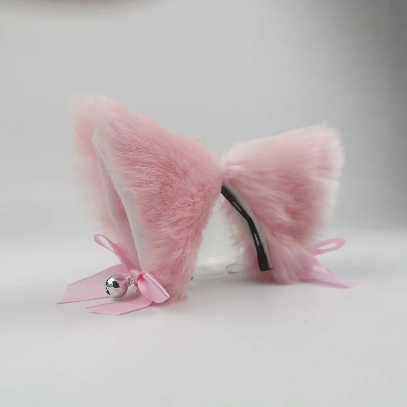 Plush Motorcycle Helmet Cat Ears