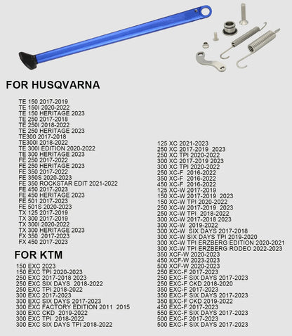 CNC Aluminum Enduro Kickstand with Spring Kit – XC / EXC / XCW | 2 Styles, 4 Colors