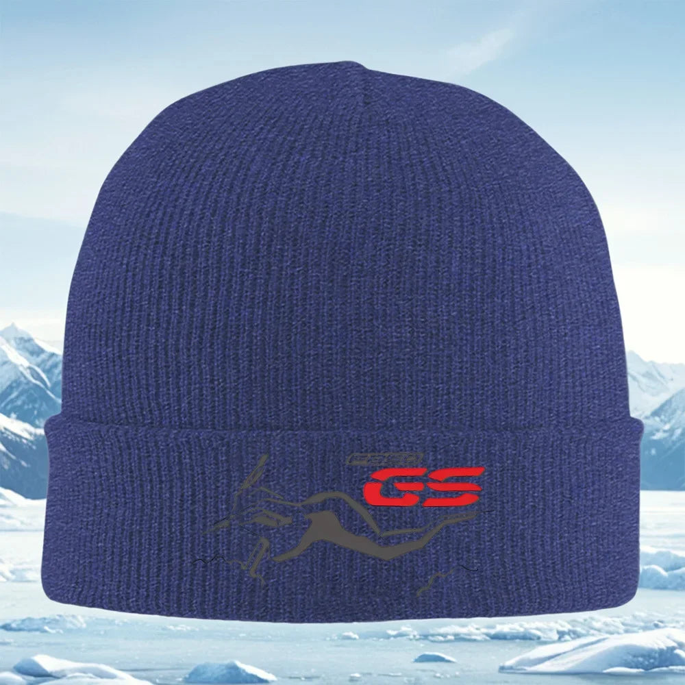 GS Motorcycle Knit Beanie – Warm Winter Hat Unisex