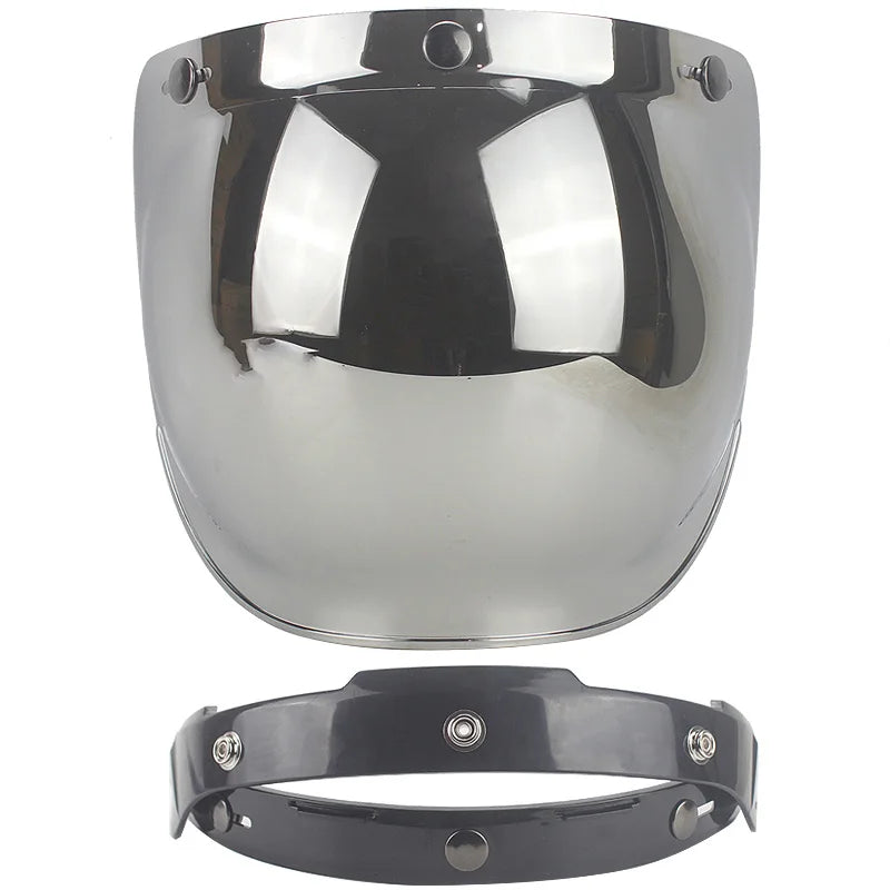 Visera de burbuja para casco retro de motocicleta – 12 colores
