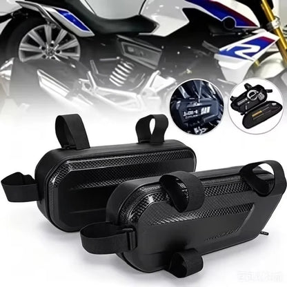 Motorcycle Hard Shell Triangle Side Bag – Waterproof EVA Saddlebag