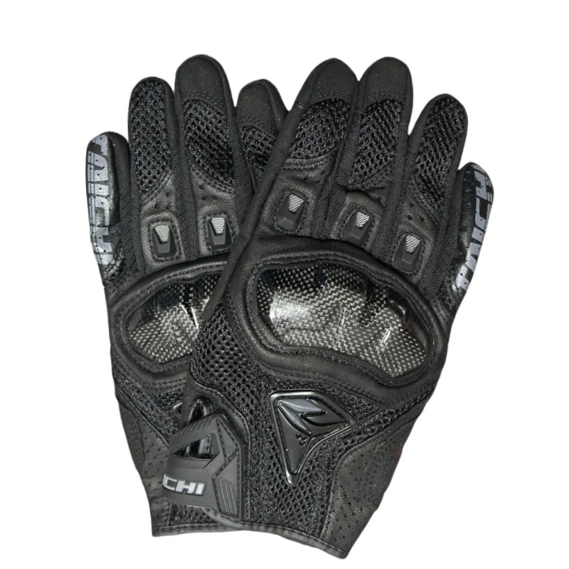 Men's Genuine Leather Motorcycle Gloves