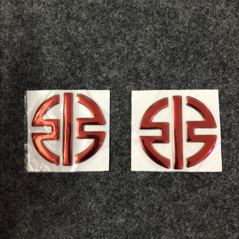 3D Motorcycle Logo Badge Sticker Decal – Silicone Wheel & Body