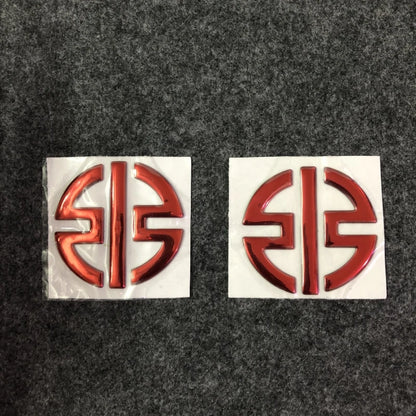 3D Motorcycle Logo Badge Sticker Decal – Silicone Wheel & Body