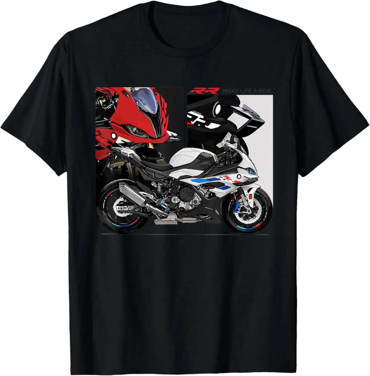 バイクレーシング グラフィックTシャツ – 100%コットン ユニセックスTシャツ